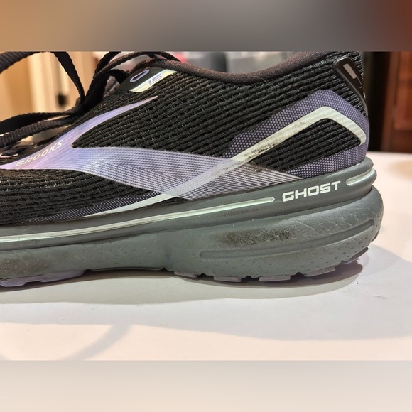 Brooks Ghost 15 Women's 10B Black Purple 1203801B011 Running Sneaker Shoes - Picture 6 of 8
